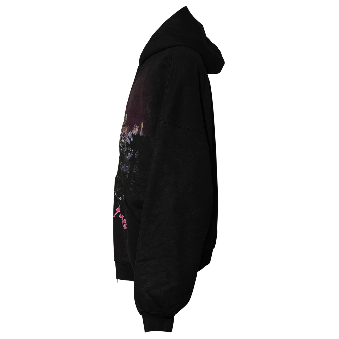 OUTERWEAR ZIP-UP HOODIE / 1041:FADED WASHED BLACK