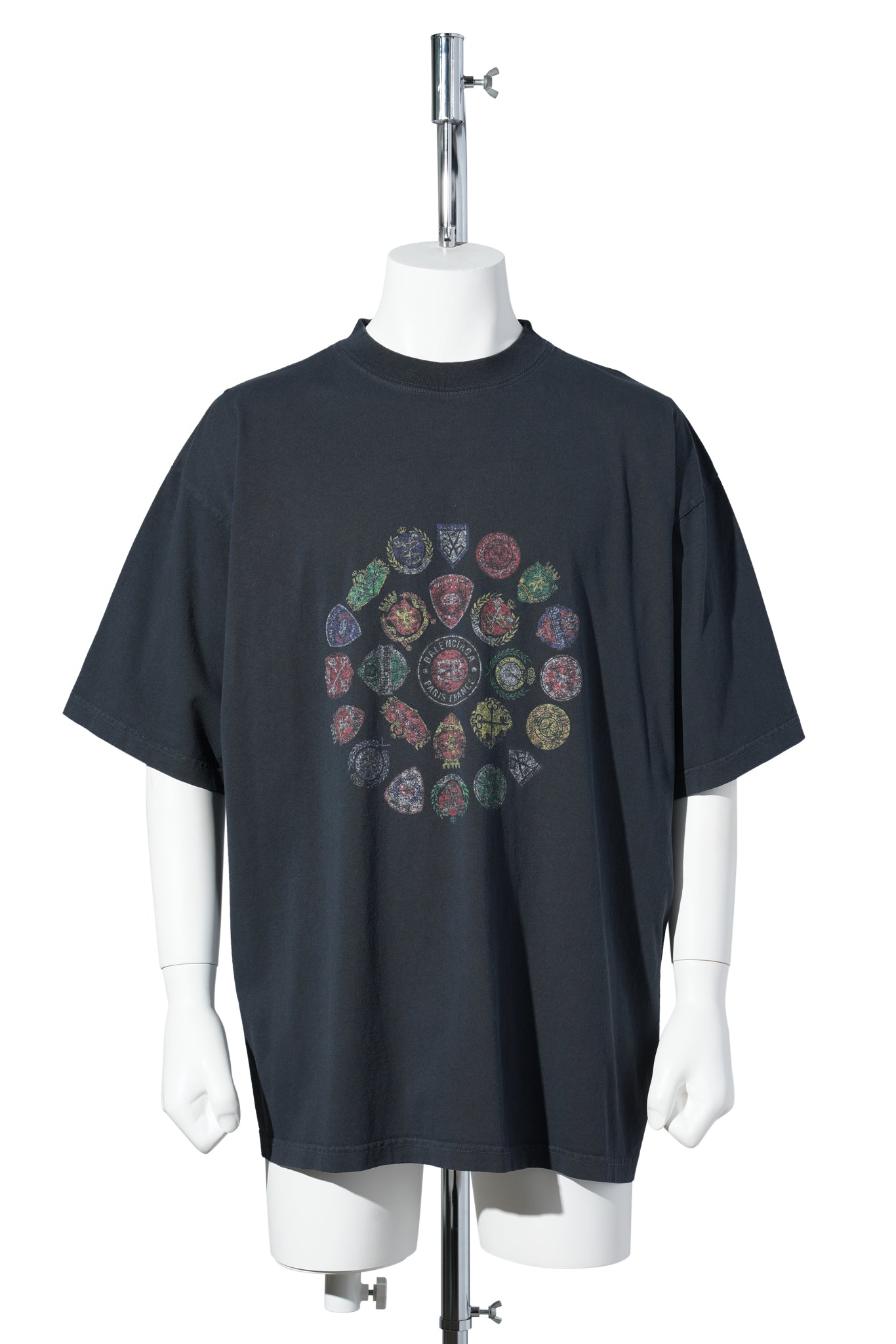 MEDIUM FIT T-SHIRT / 1041:FADED WASHED BLACK