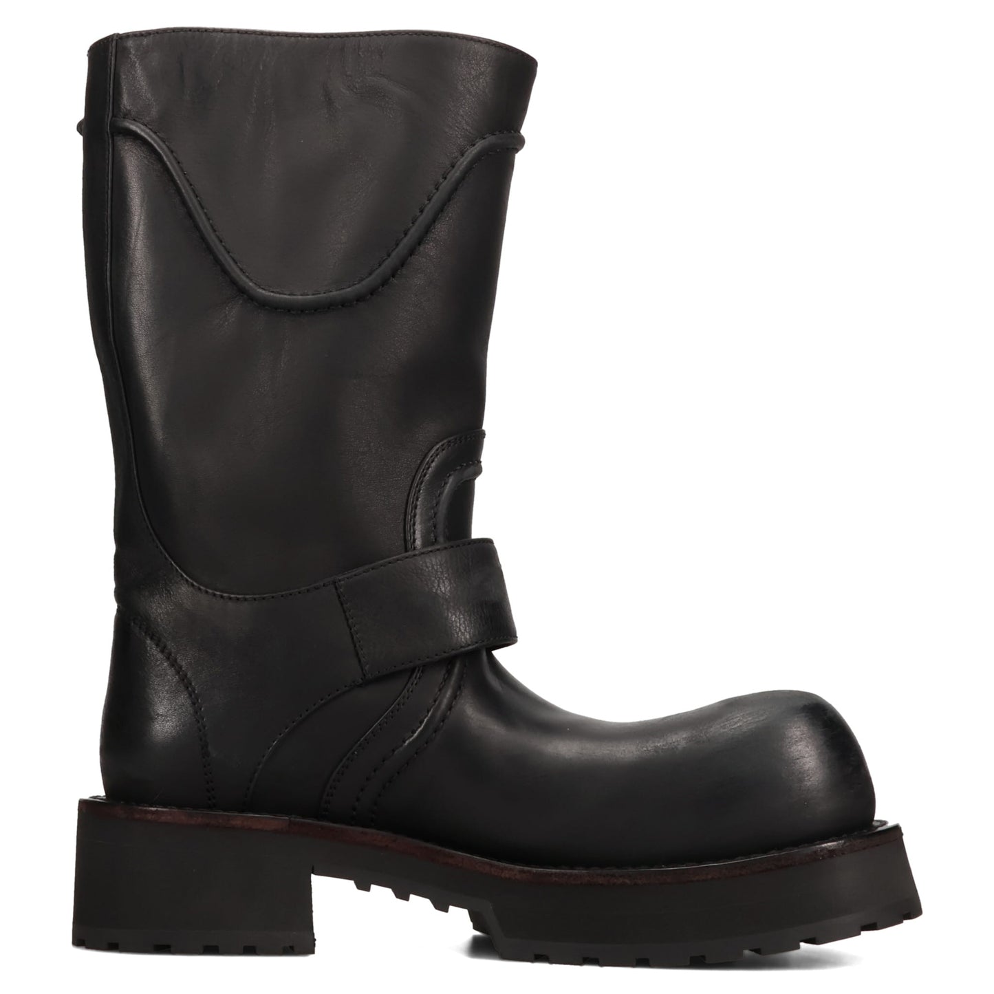 VENOM BOOTIE LEATHER/BUCKLES / 1080:BLACK/SILVER