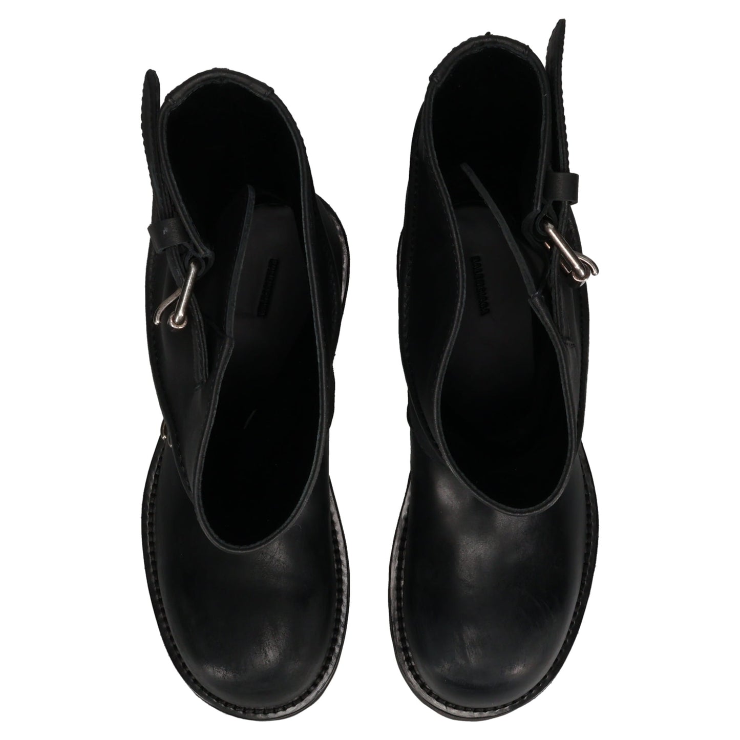 VENOM BOOTIE LEATHER/BUCKLES / 1080:BLACK/SILVER