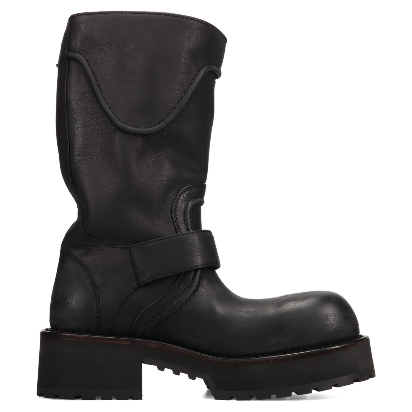 VENOM BOOTIE LEATHER/BUCKLES / 1080:BLACK/SILVER