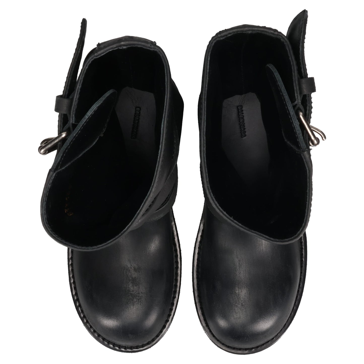 VENOM BOOTIE LEATHER/BUCKLES / 1080:BLACK/SILVER