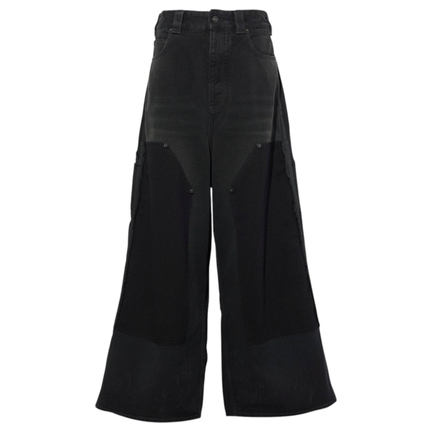 RIPPED OFF BAGGY PANTS / 8582:BLACK/GREEN/RED
