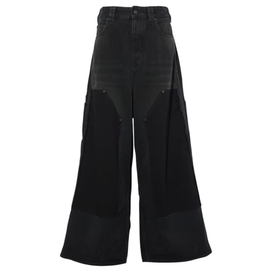 RIPPED OFF BAGGY PANTS / 8582:BLACK/GREEN/RED