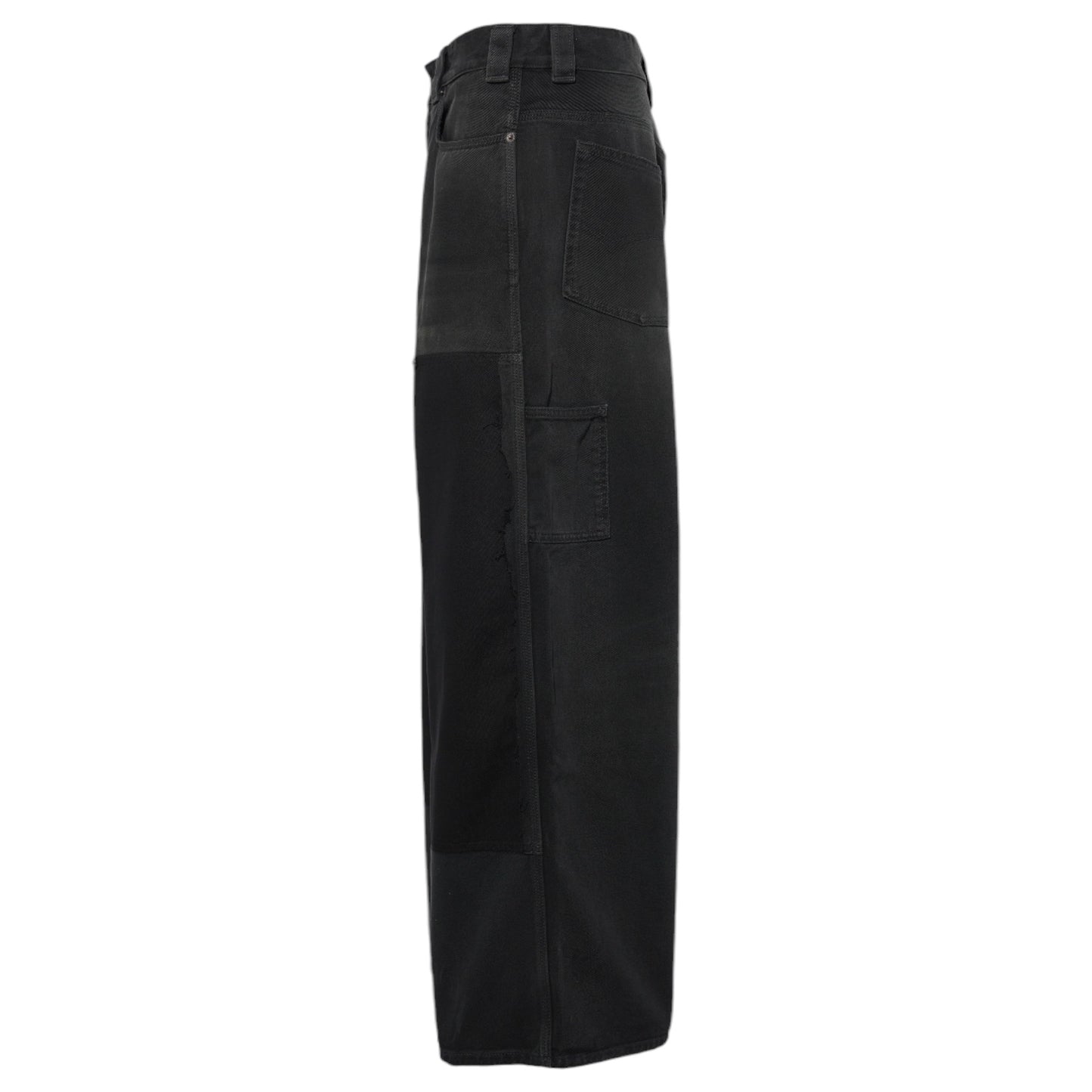 RIPPED OFF BAGGY PANTS / 8582:BLACK/GREEN/RED