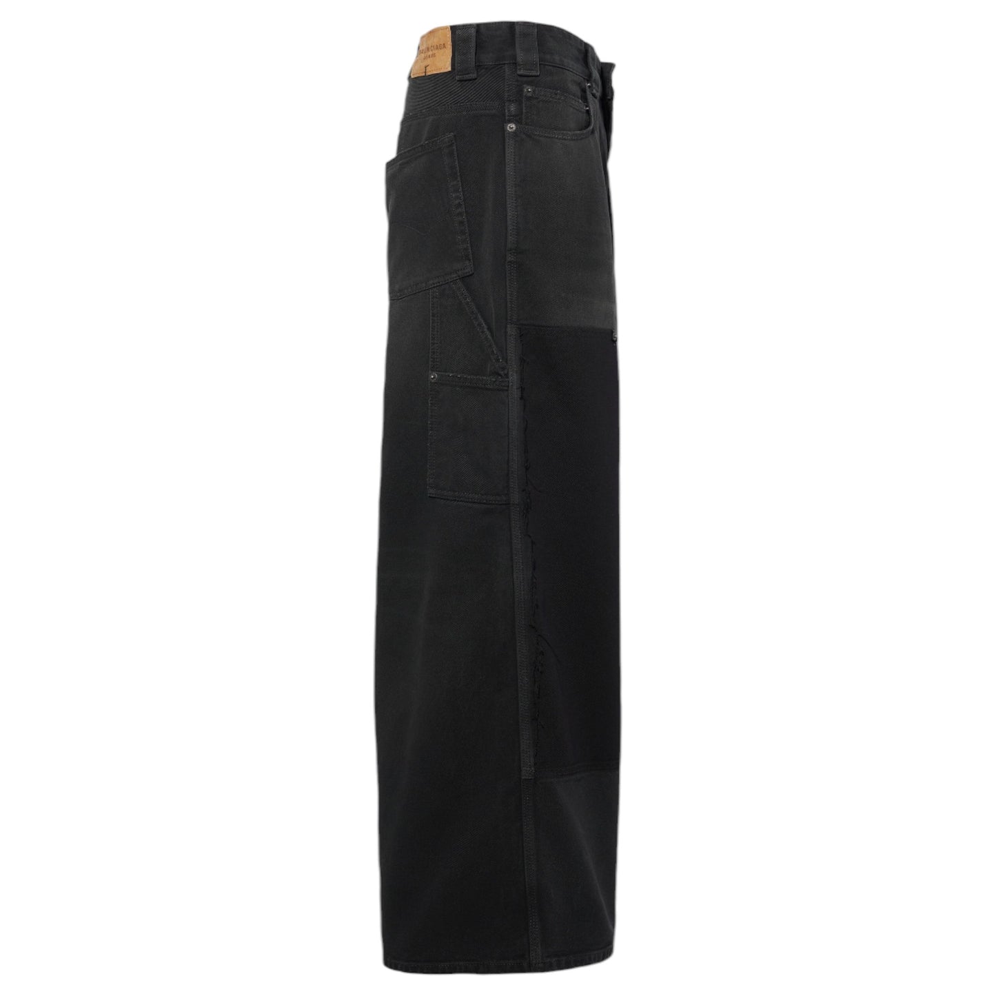 RIPPED OFF BAGGY PANTS / 8582:BLACK/GREEN/RED