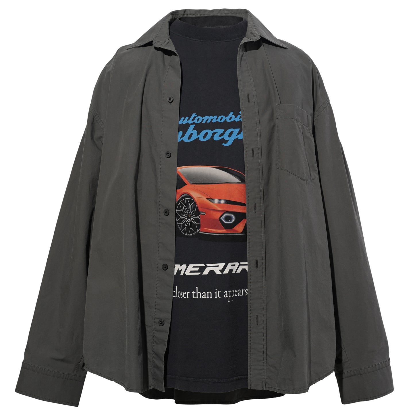 S LAYERED SHIRT / 1485:ELEPHANT GREY