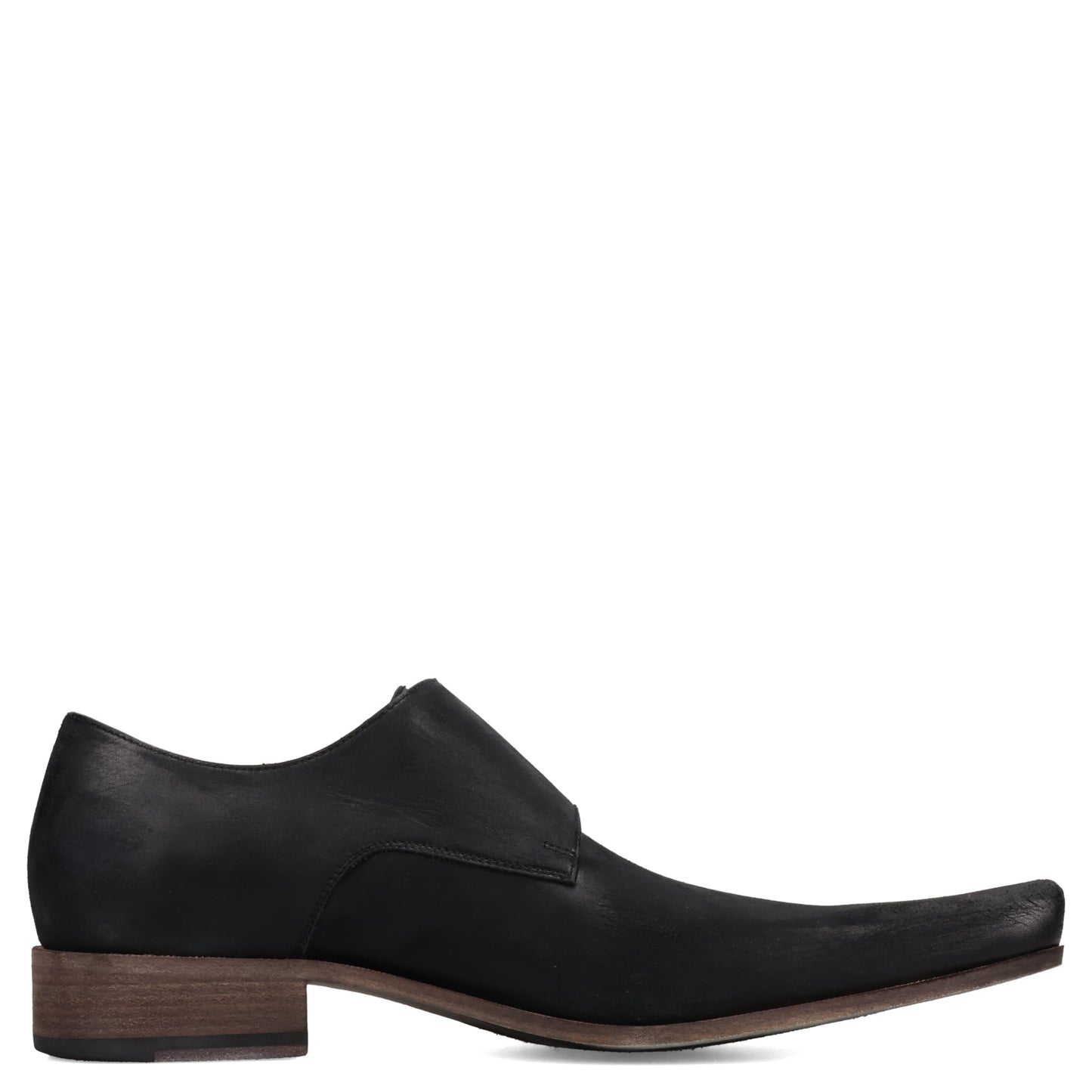 MONK EXT S.WORNOUT CALFSKIN/MET / 1081:BLACK/AGED SILVER