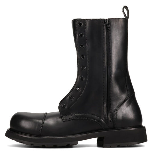 TRUCK LACEUP BOOT SOFT LEAT / 1000:BLACK