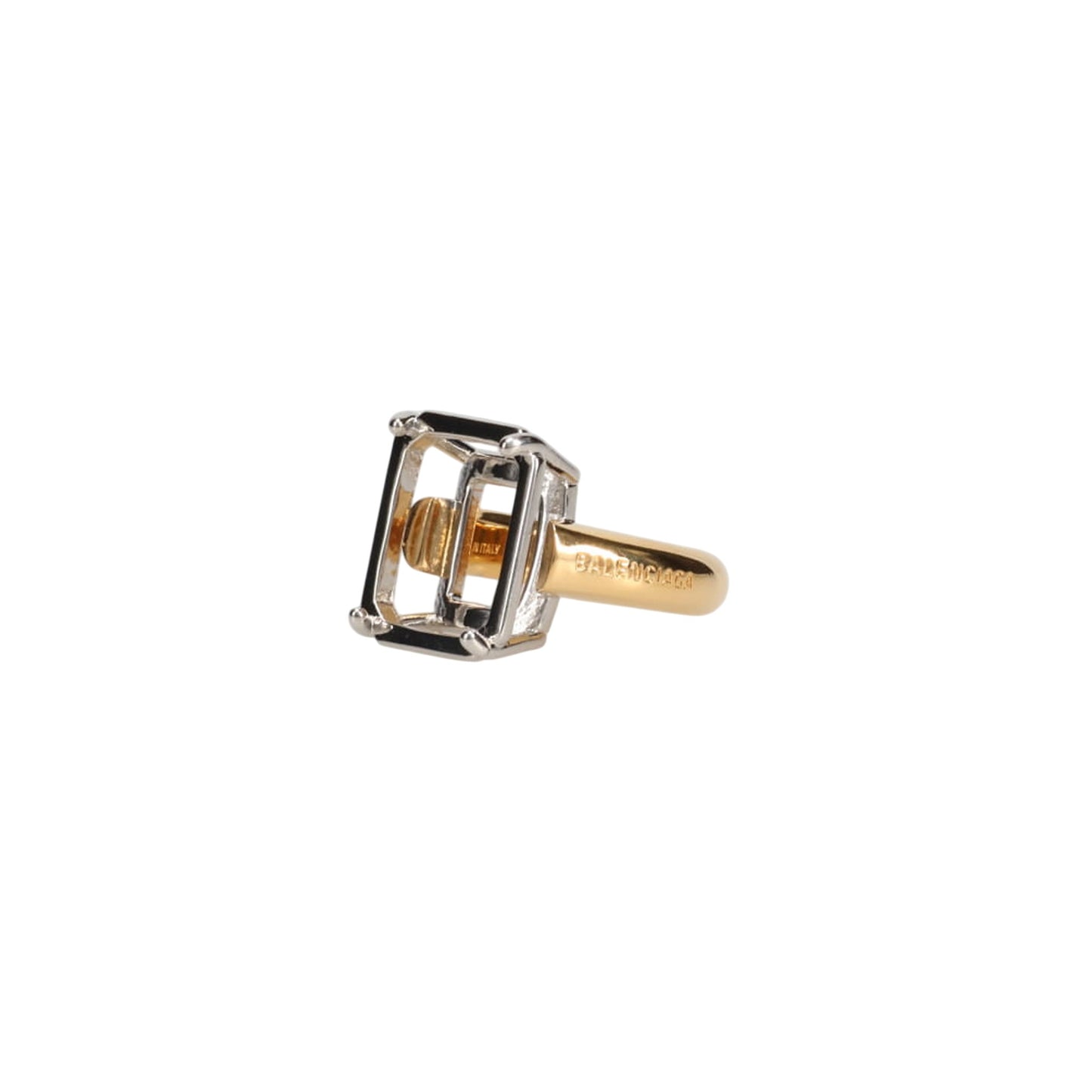 FRAME SQUARE RING / 8353:SH SILVER/SH GOLD