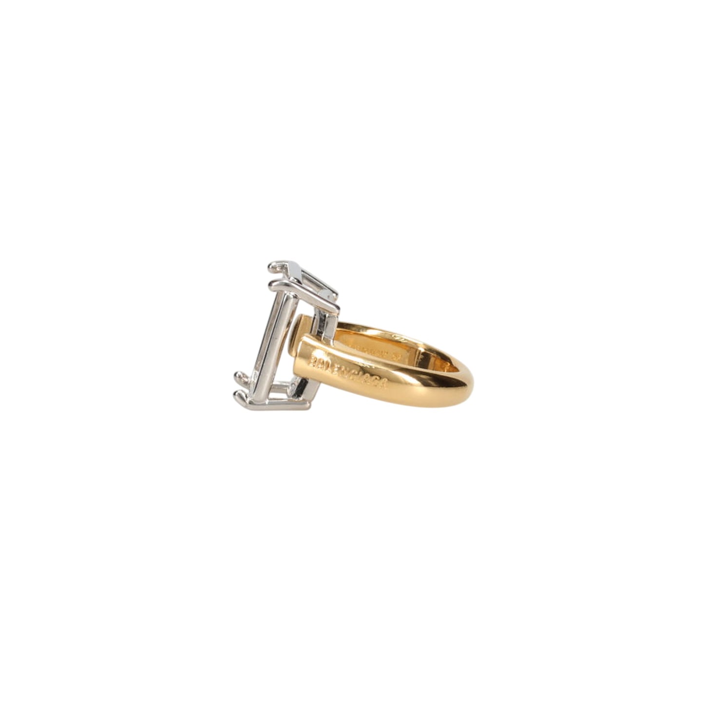 FRAME SQUARE RING / 8353:SH SILVER/SH GOLD