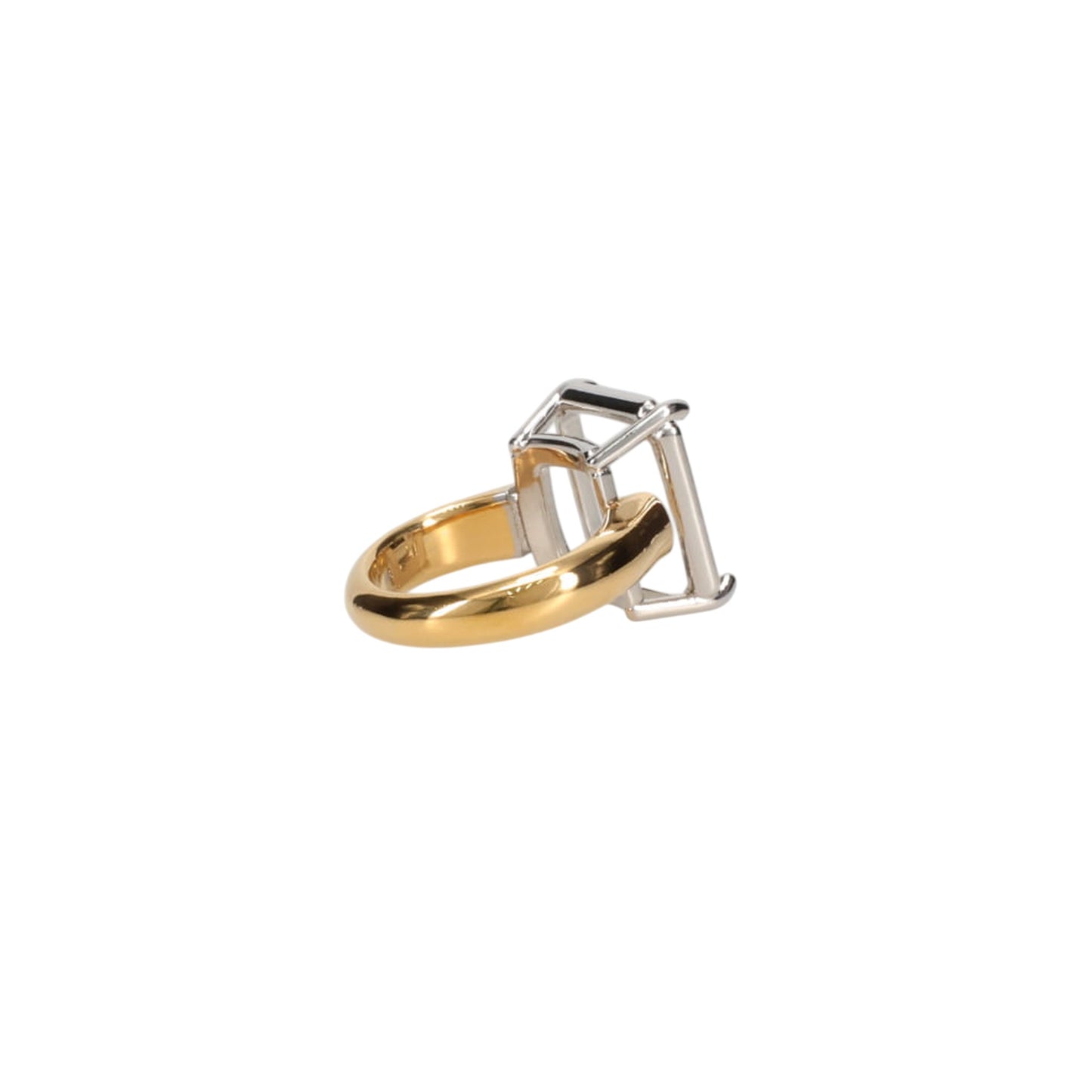 FRAME SQUARE RING / 8353:SH SILVER/SH GOLD