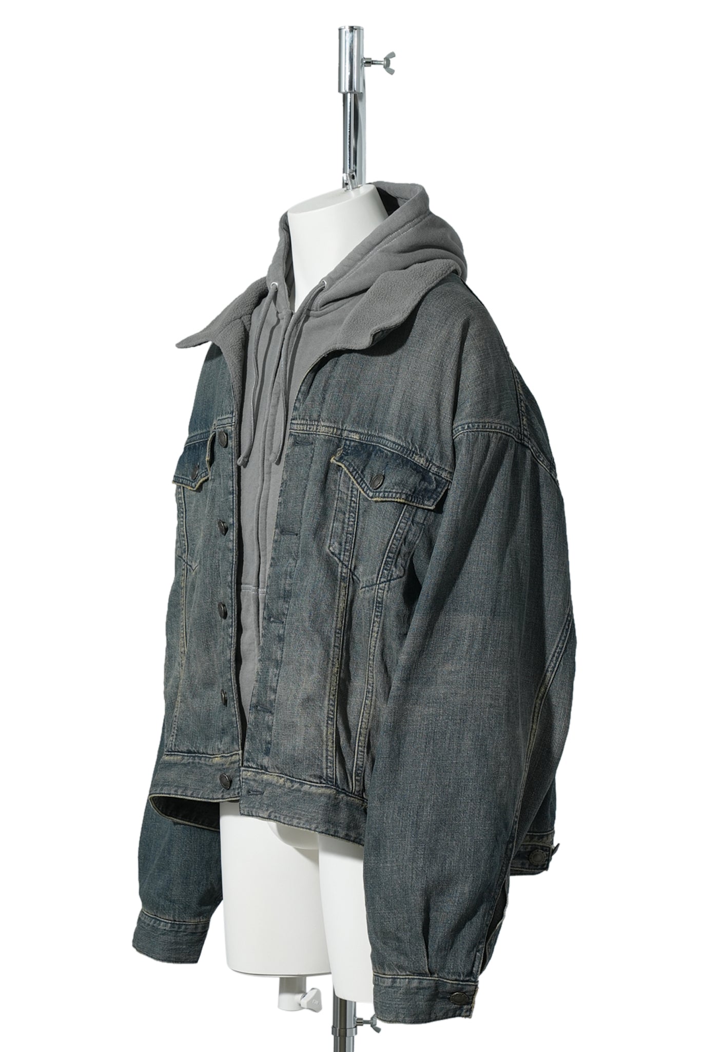 LAYERED LINED JACKET / 3394:NAVY/GREEN/YELLOW