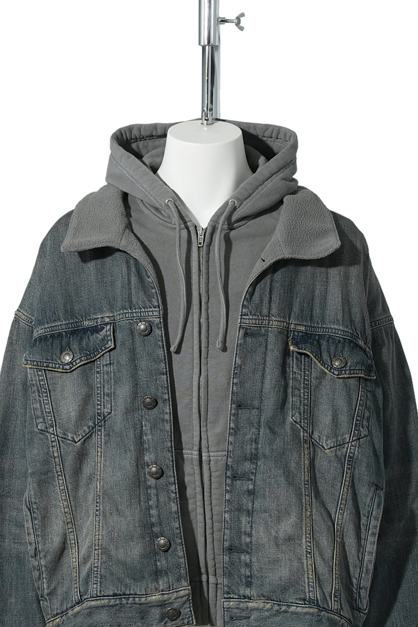 LAYERED LINED JACKET / 3394:NAVY/GREEN/YELLOW