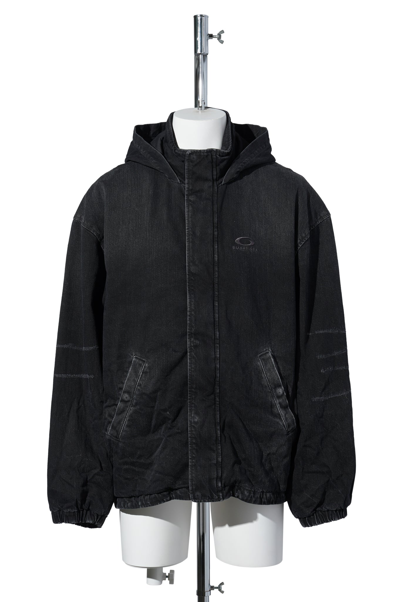 HOODED WORKWEAR JACKET / 1037:BLACK FADE OUT