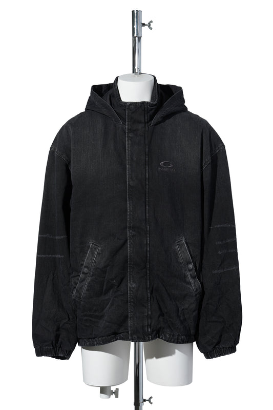 HOODED WORKWEAR JACKET / 1037:BLACK FADE OUT