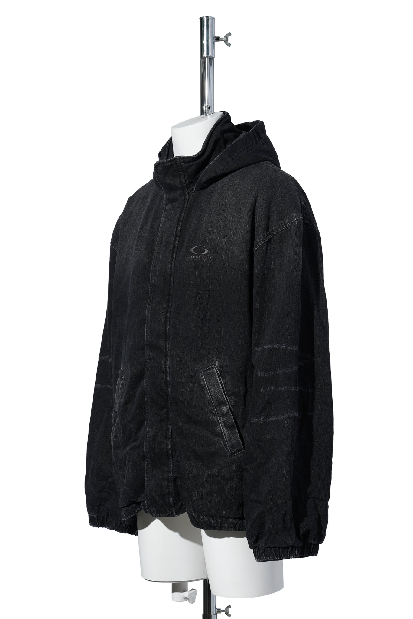HOODED WORKWEAR JACKET / 1037:BLACK FADE OUT