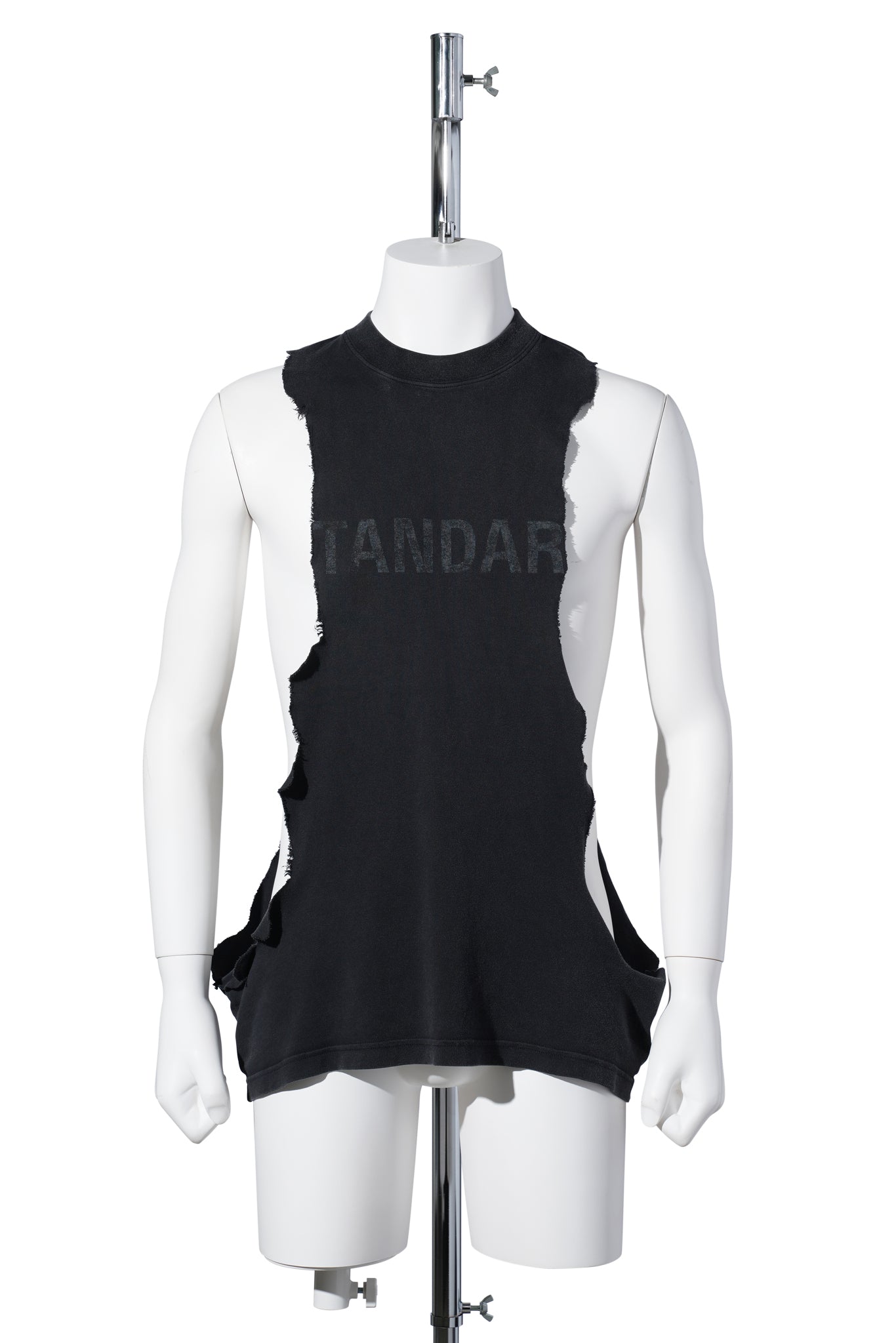 RIPPED TANK TOP / 1041:FADED WASHED BLACK