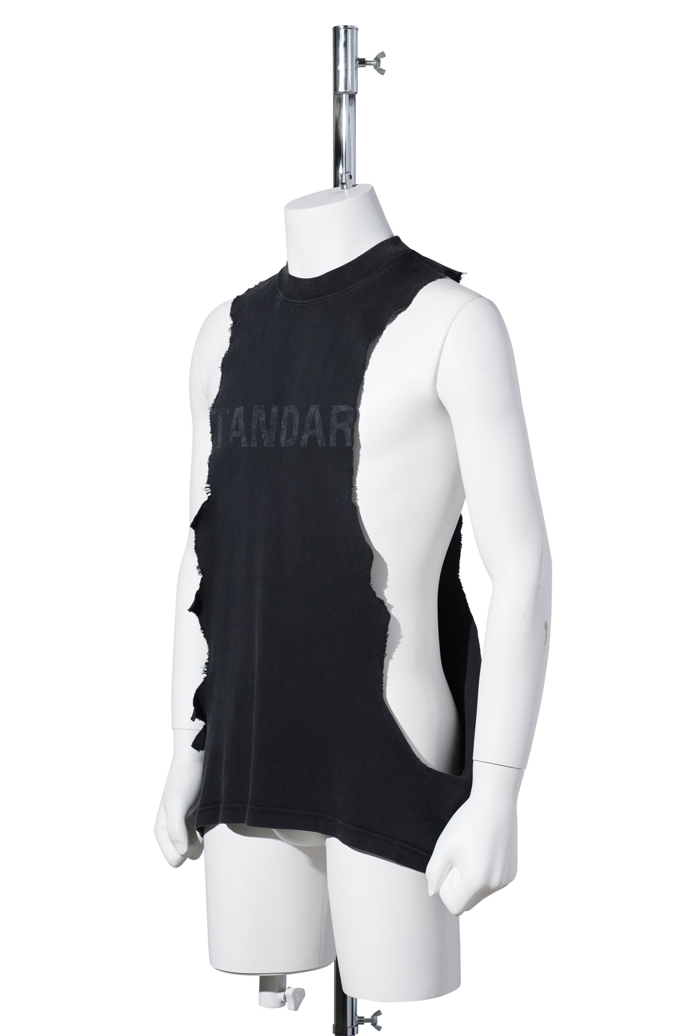 RIPPED TANK TOP / 1041:FADED WASHED BLACK