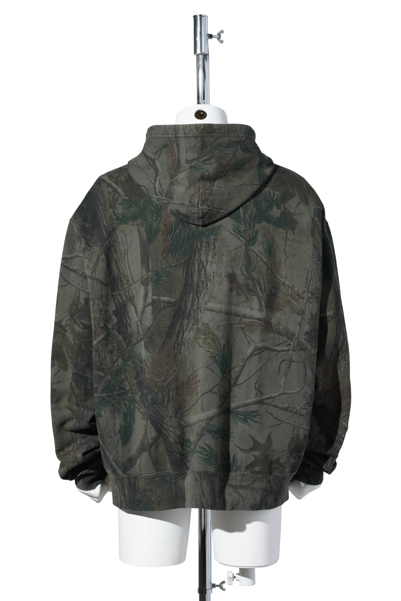 OVERSIZED ZIP-UP HOODIE / 3054:FOREST GREEN
