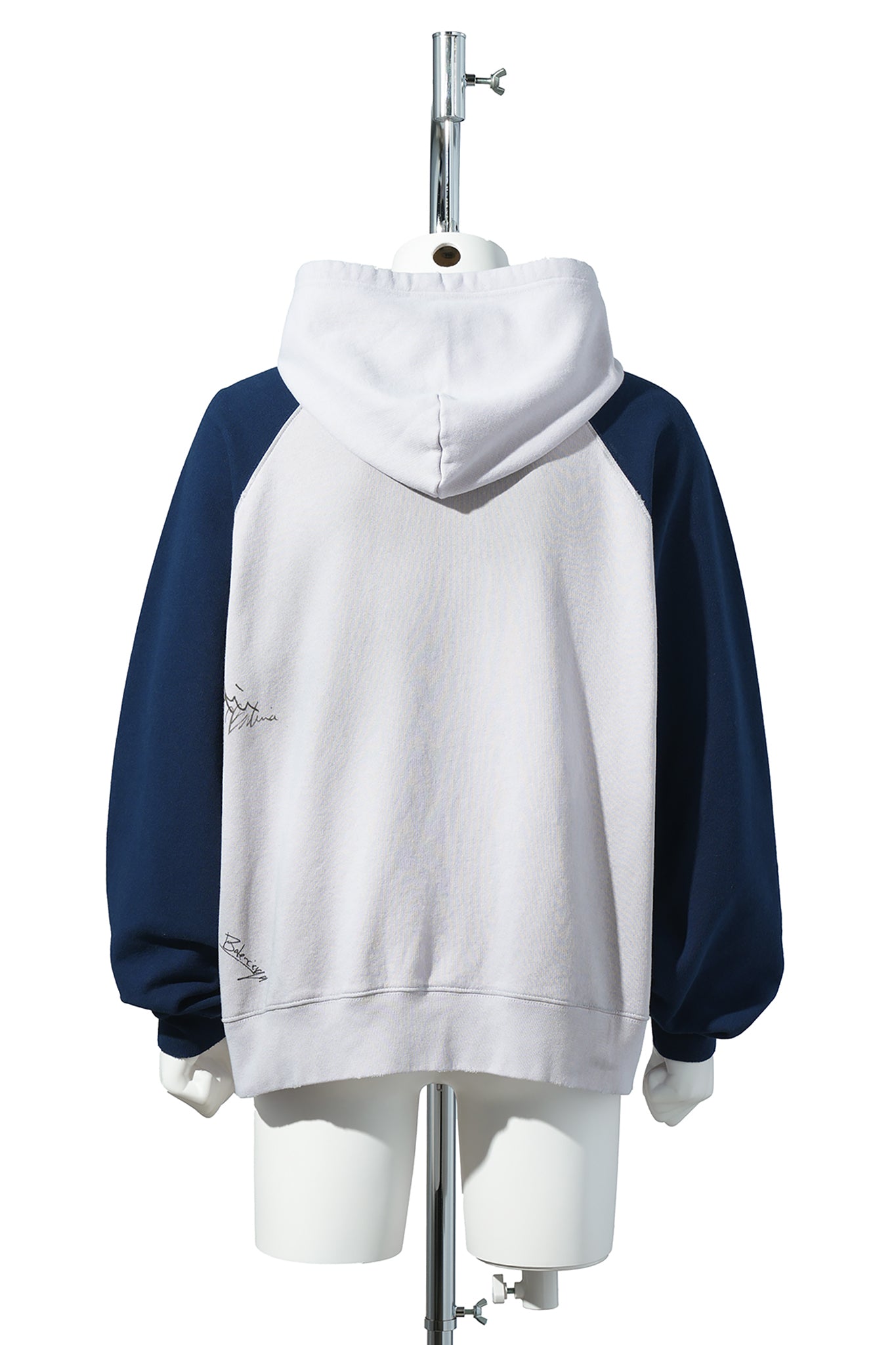 RAGLAN OVERSIZED ZIP-UP HOODIE / 9012:DIRTY WHITE