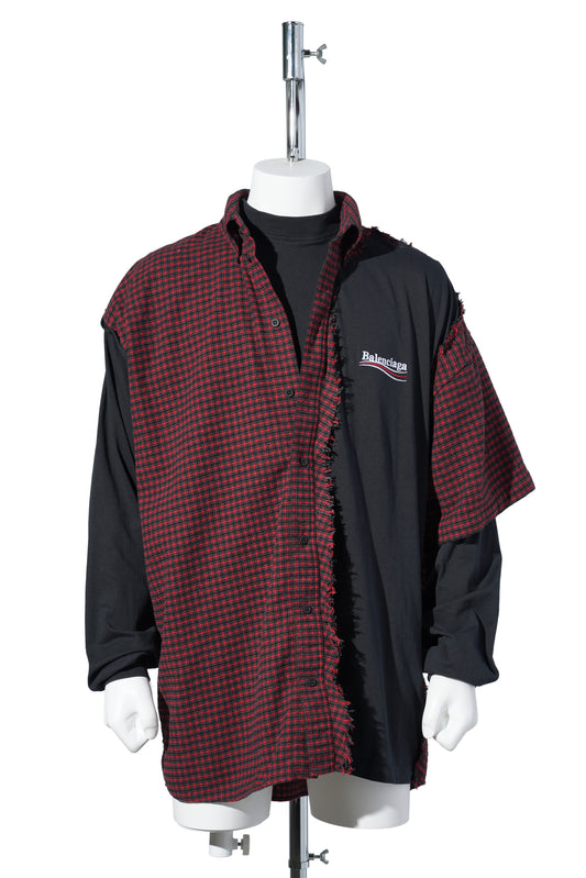 PATCHED SHIRT / 6400:RED