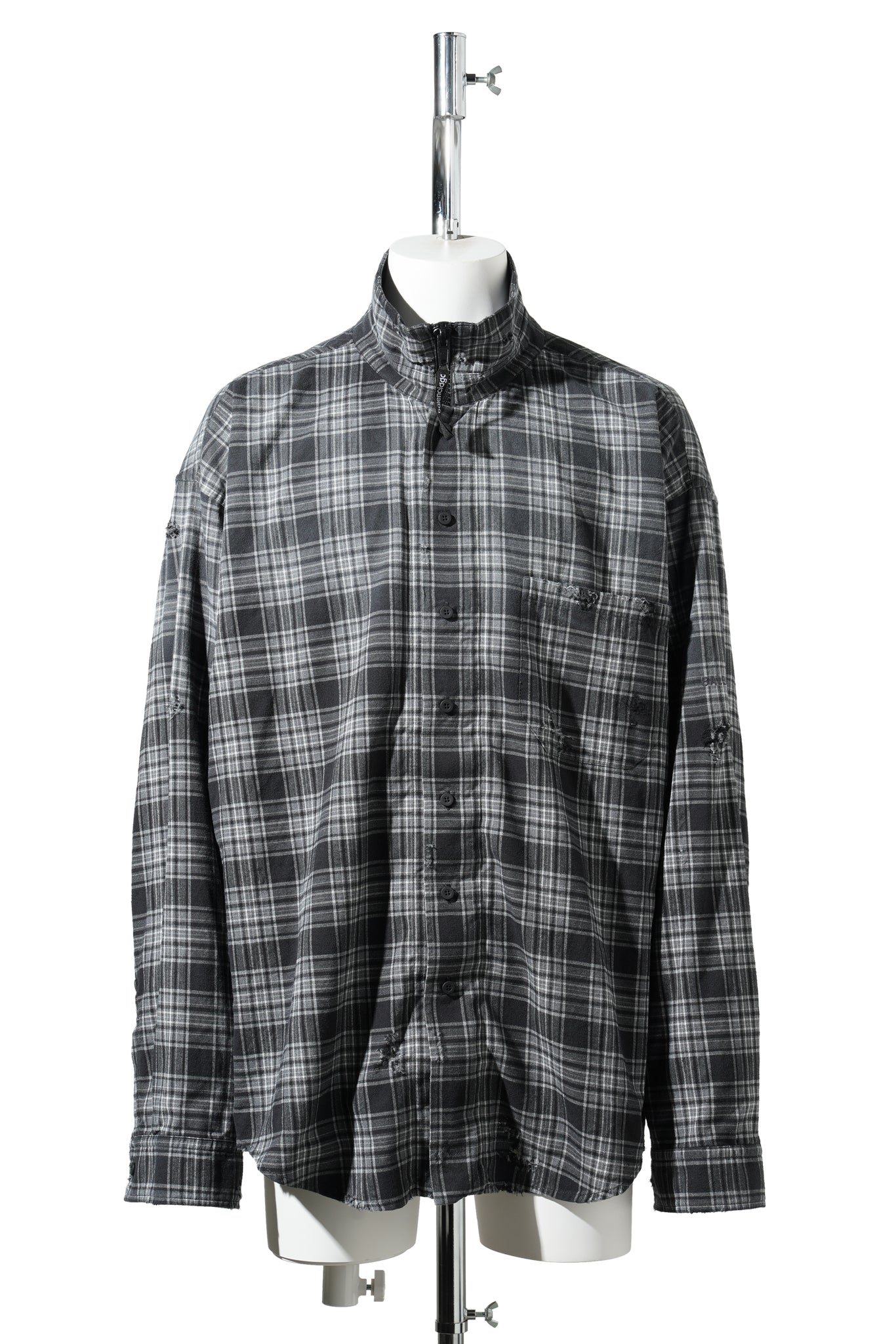 ZIP-UP SHIRT / 1240:GREY