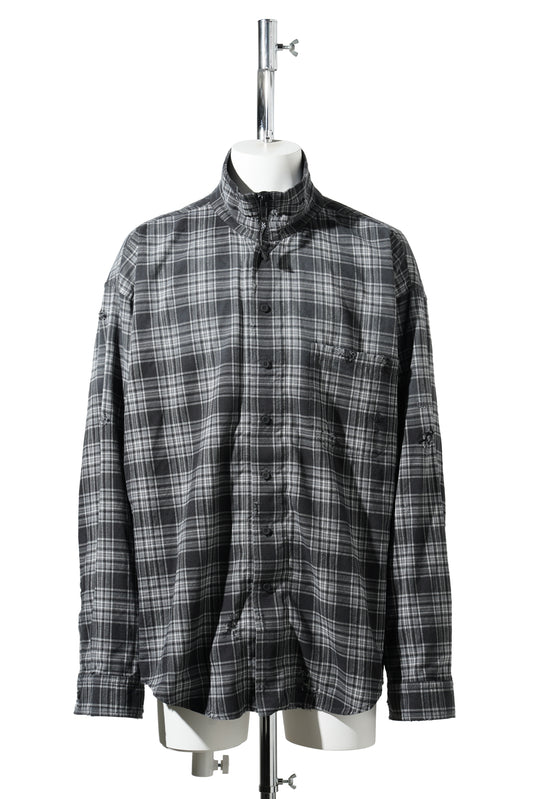ZIP-UP SHIRT / 1240:GREY