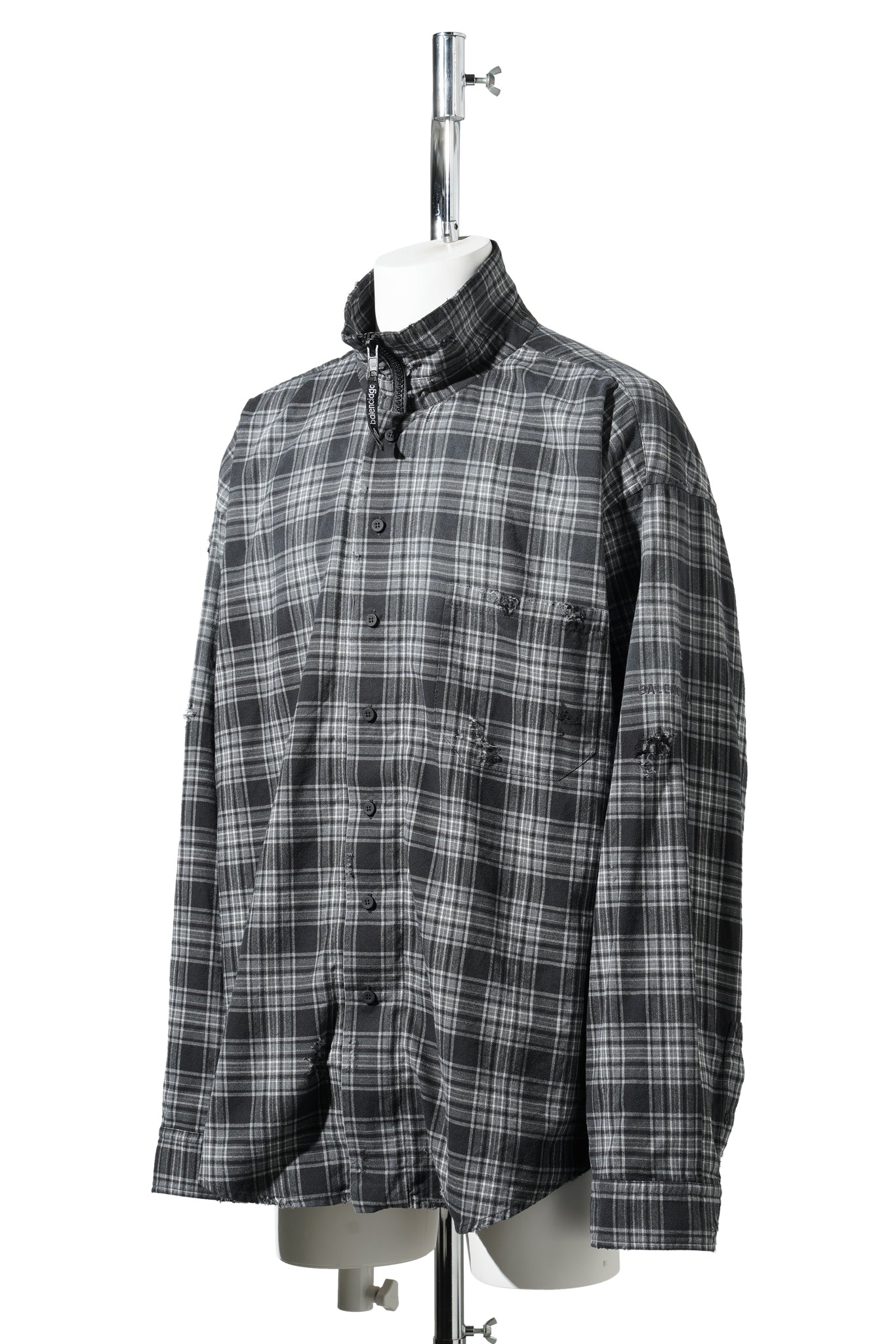 ZIP-UP SHIRT / 1240:GREY