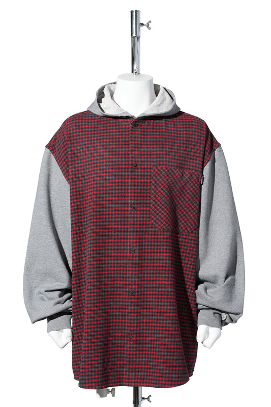 HOODED HYBRIT OUTERWEAR / 6400:RED