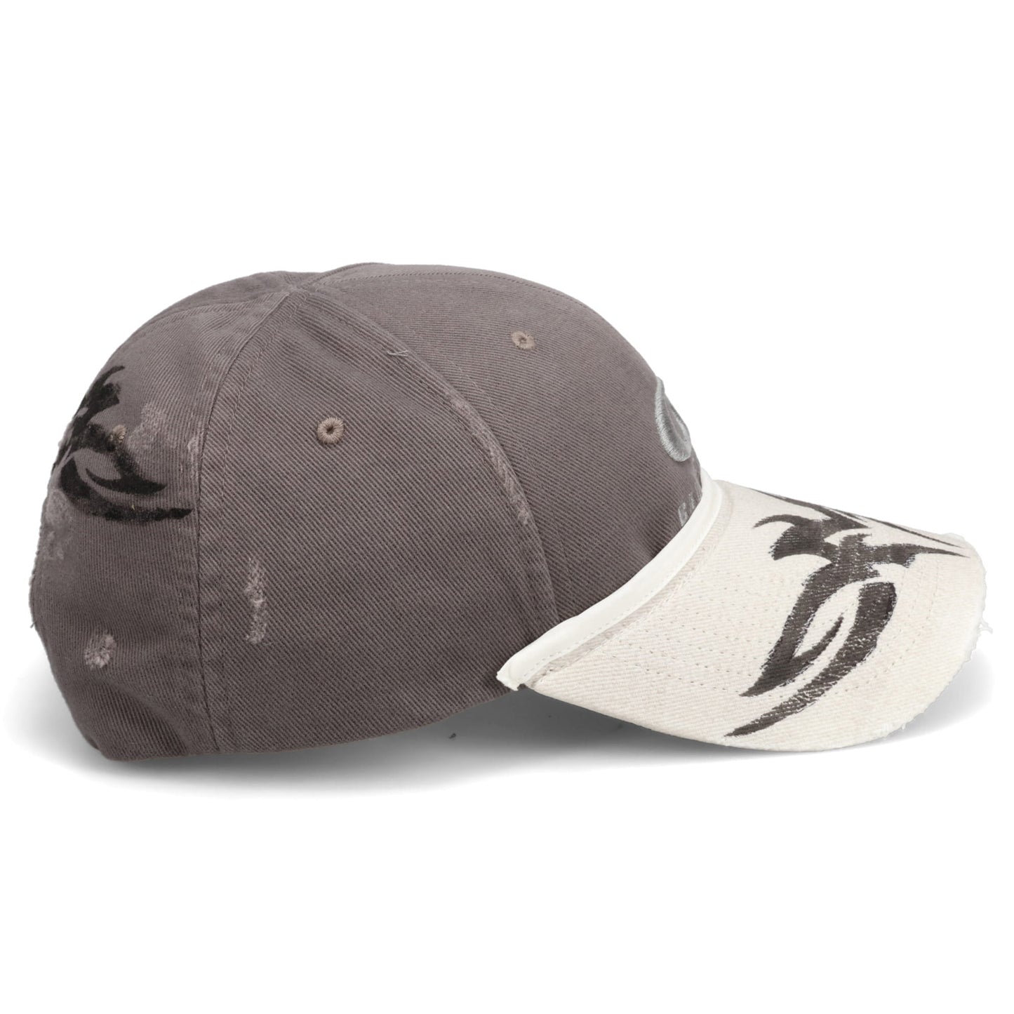 PATCHED VISOR CAP / 1260:GREY/WHITE