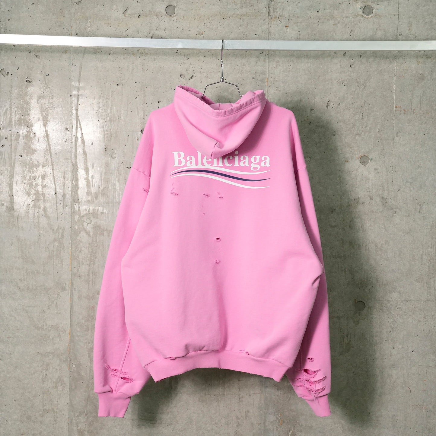 "EXCLUSIVE" LAYERED HOODIE / 9770:FA DIRTY PINK/D PINK