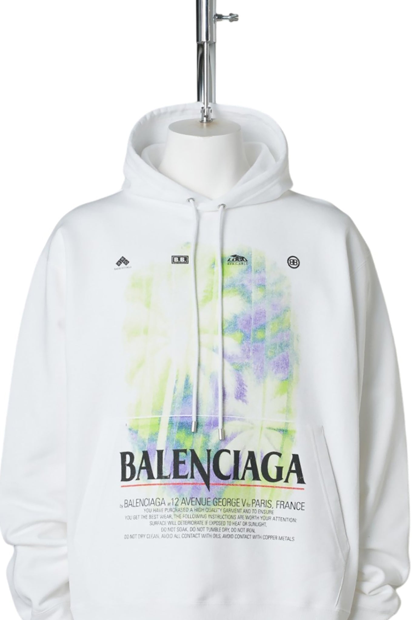 OVERSIZED HOODIE / 9000:WHITE