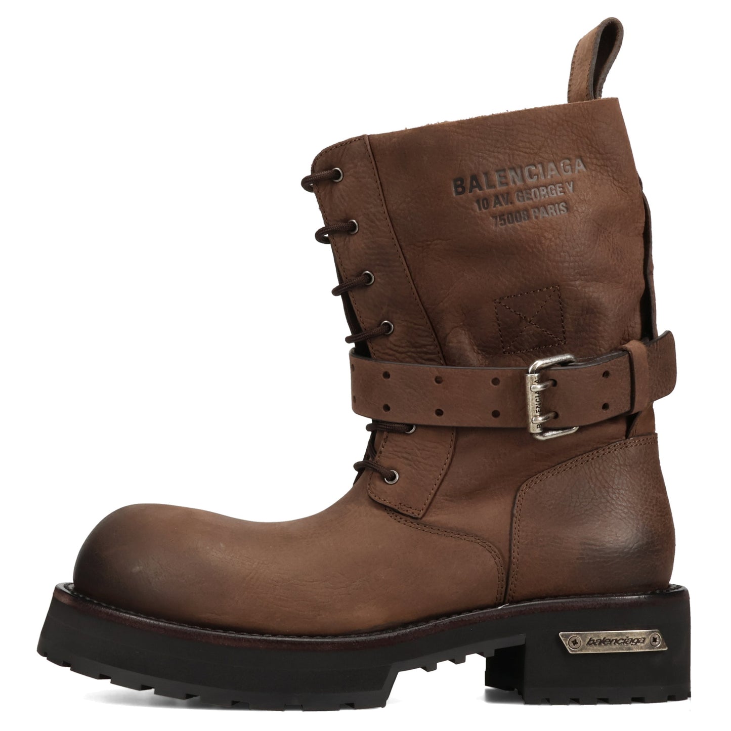 VENOM BOOTIE LACEUP GRAIN LEAT / 2581:BROWN/AG SILVER