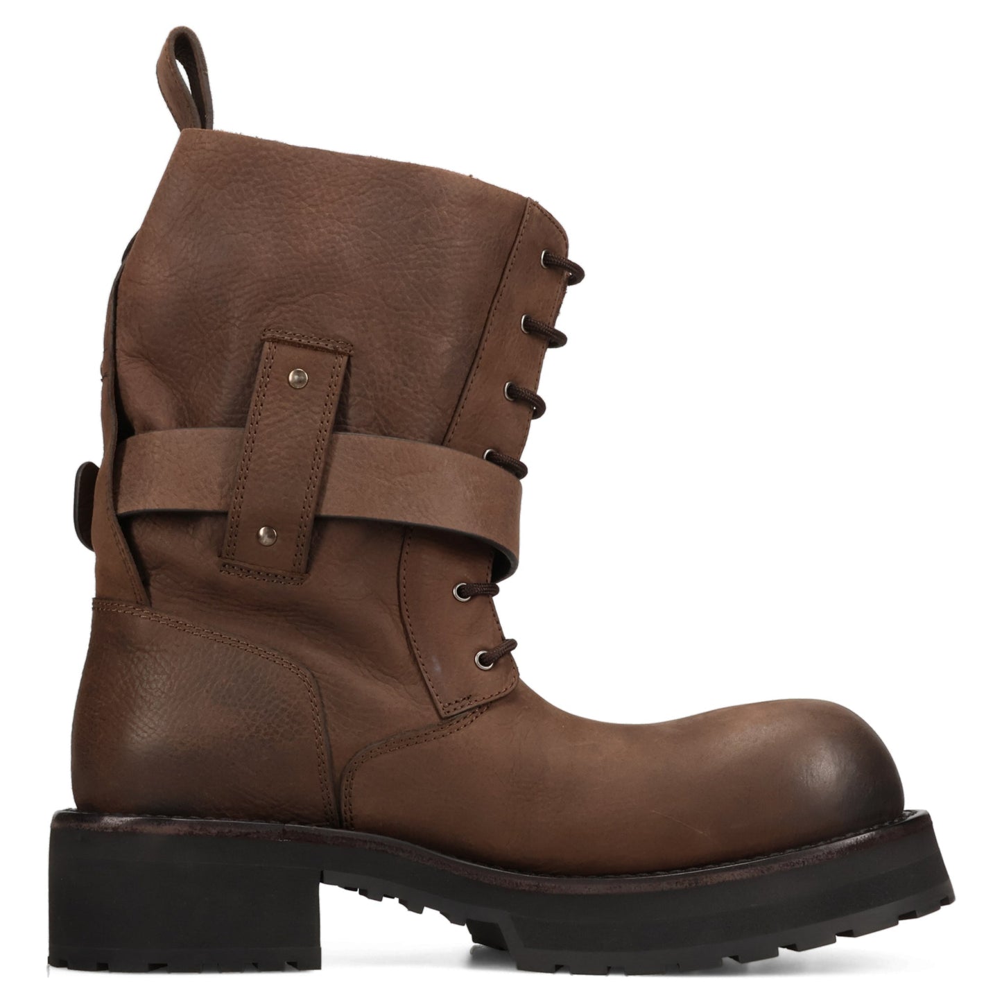 VENOM BOOTIE LACEUP GRAIN LEAT / 2581:BROWN/AG SILVER