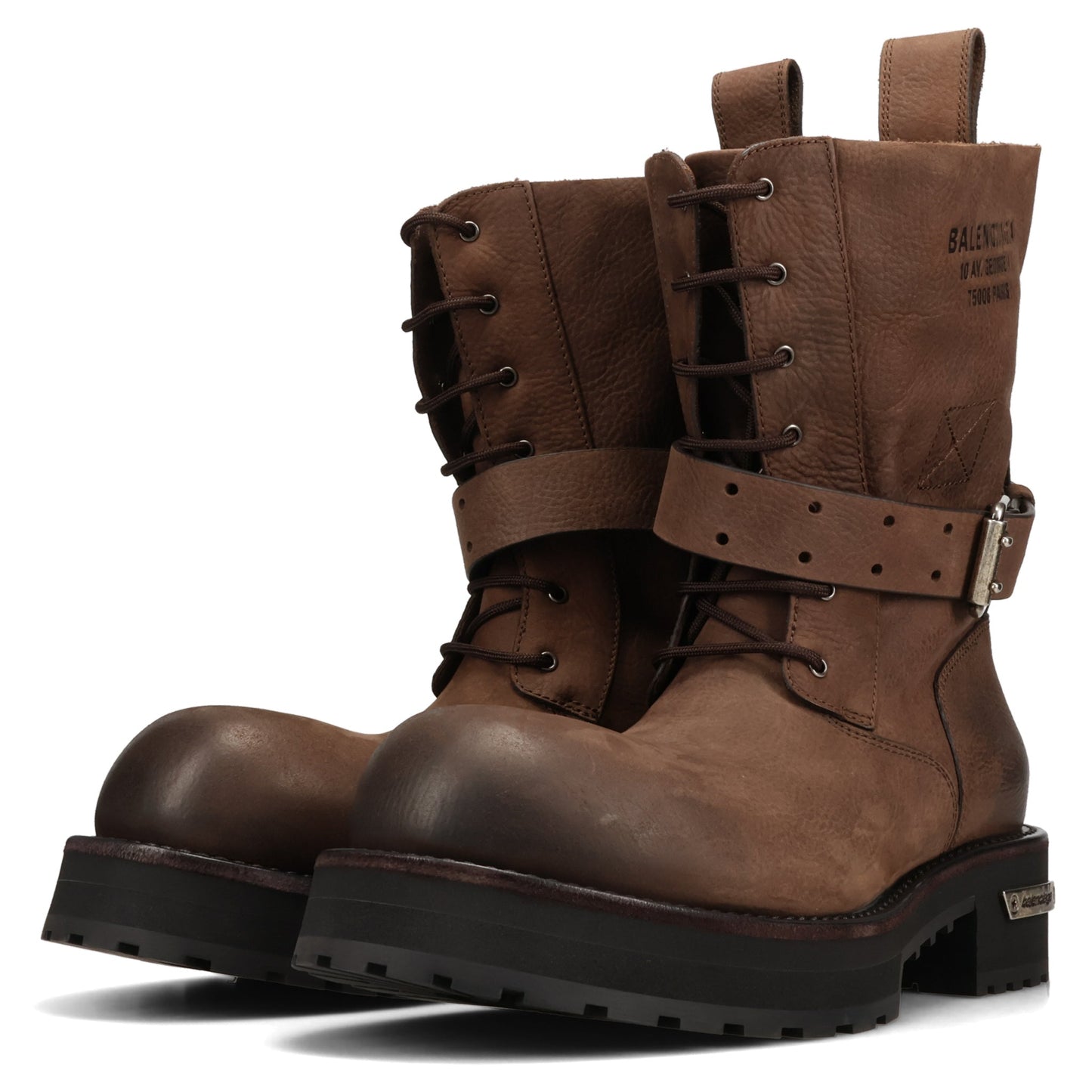 VENOM BOOTIE LACEUP GRAIN LEAT / 2581:BROWN/AG SILVER