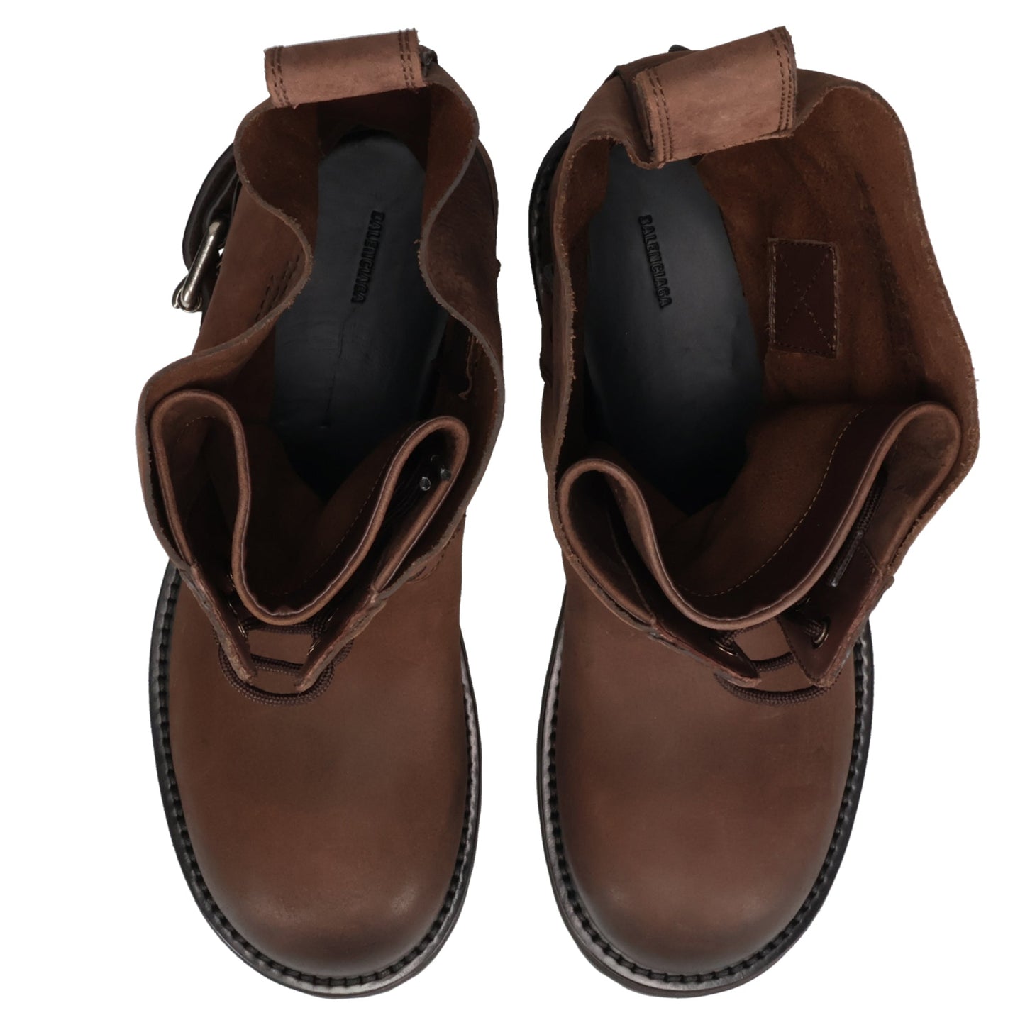 VENOM BOOTIE LACEUP GRAIN LEAT / 2581:BROWN/AG SILVER
