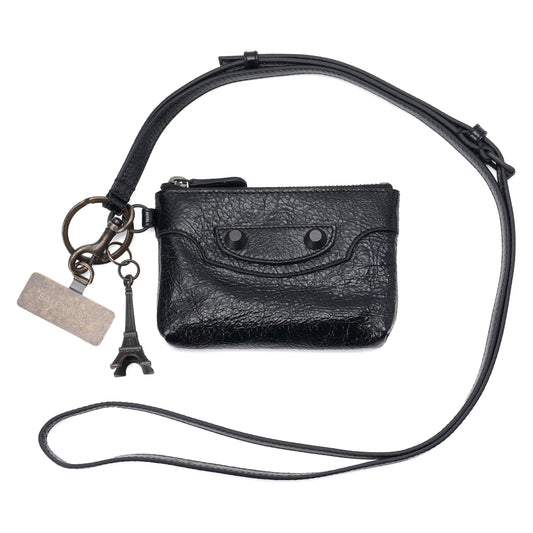 LE CITY PHONE STRAP W/POUCH / 1000:BLACK