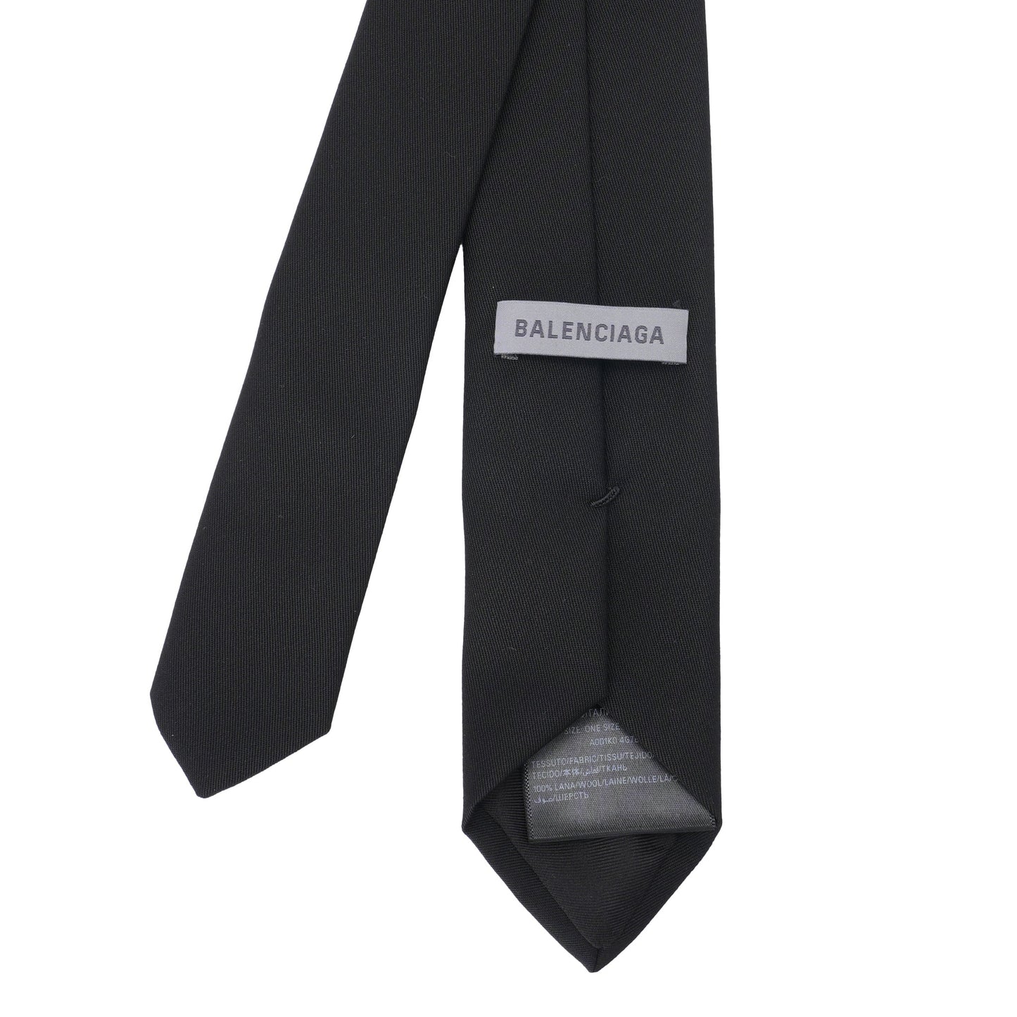 WOOL SOLID TIE / 1000:BLACK