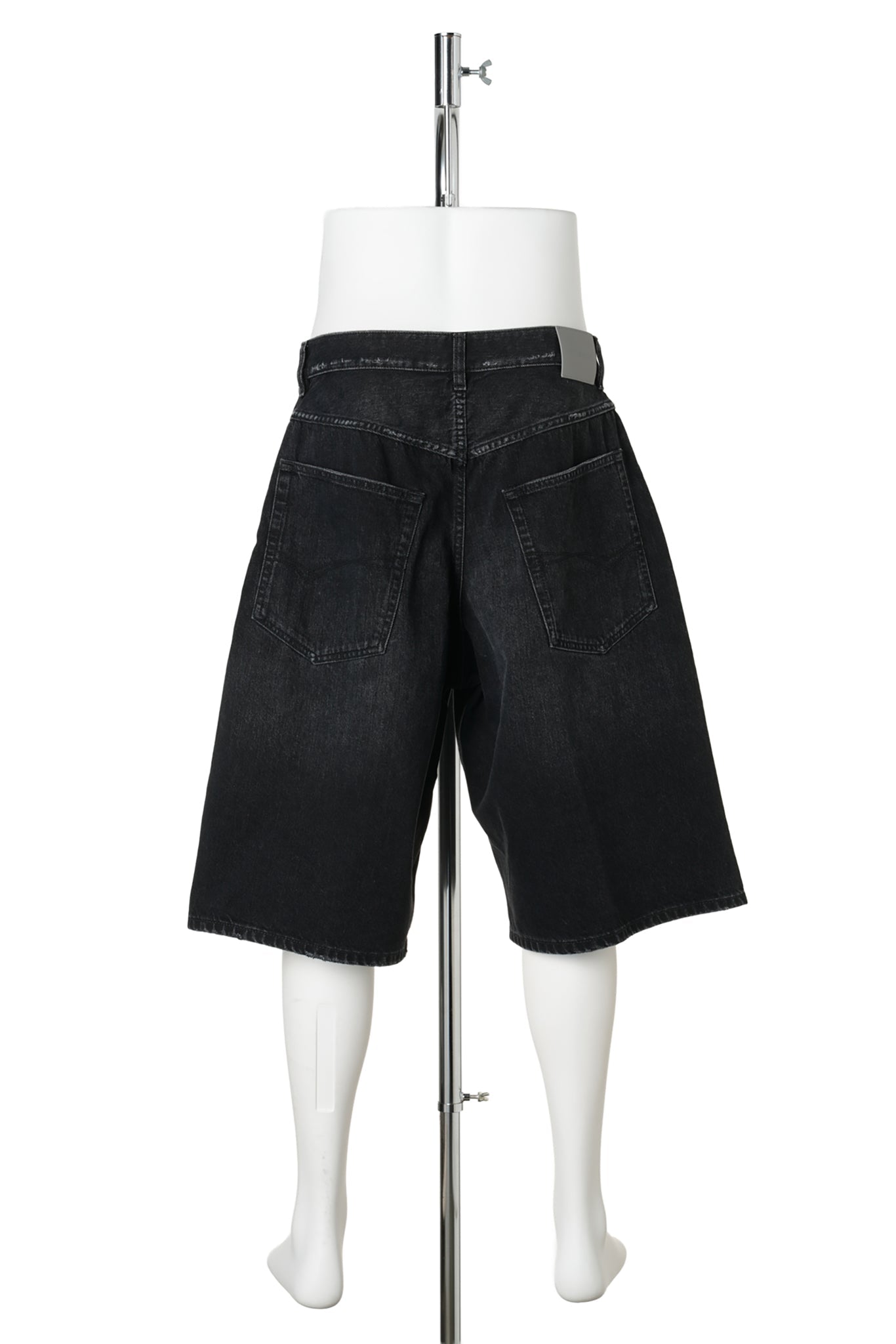 DENIM STAY PRESS SHORTS / 1000:BLACK