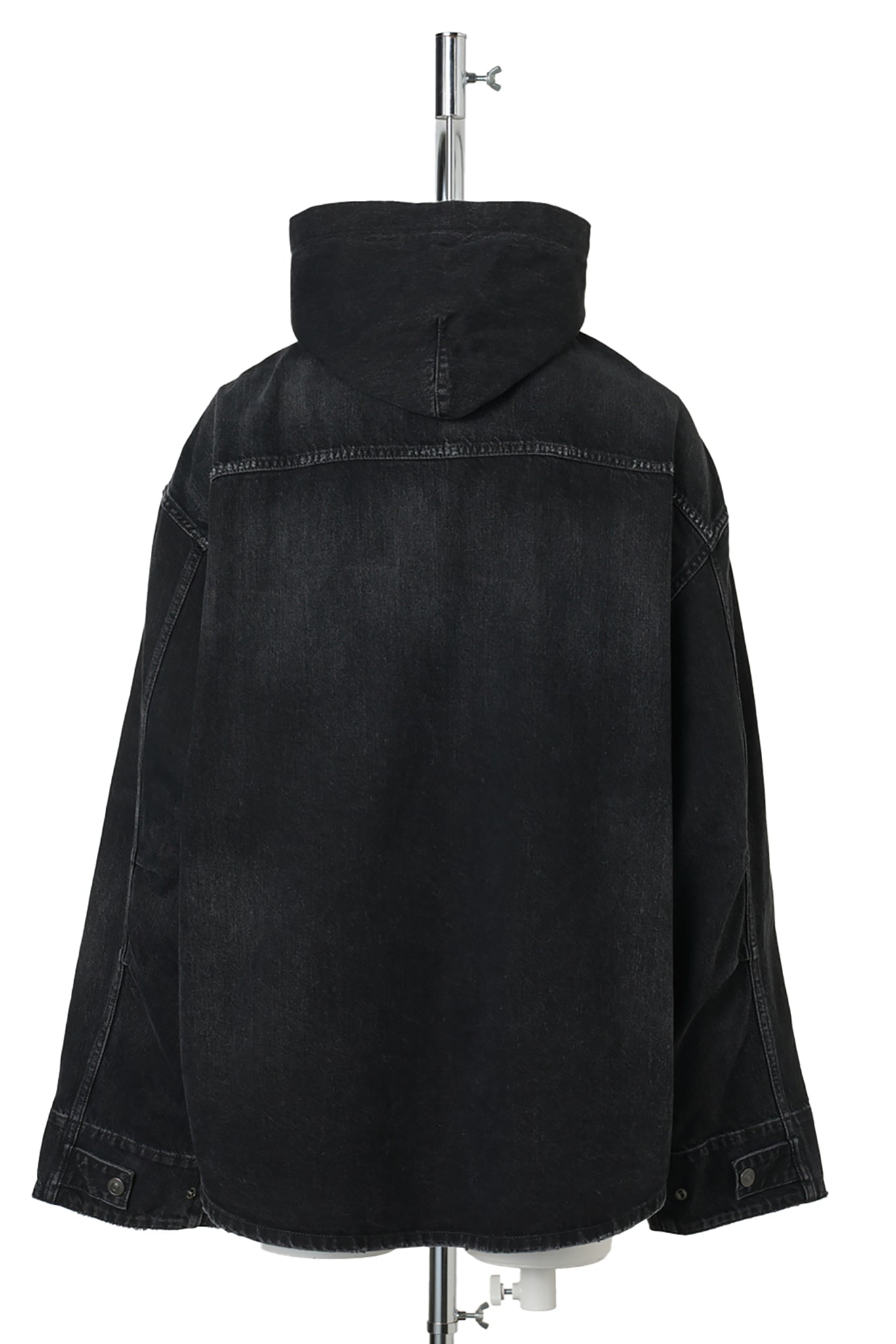 DENIM CARGO JACKET / 1000:BLACK