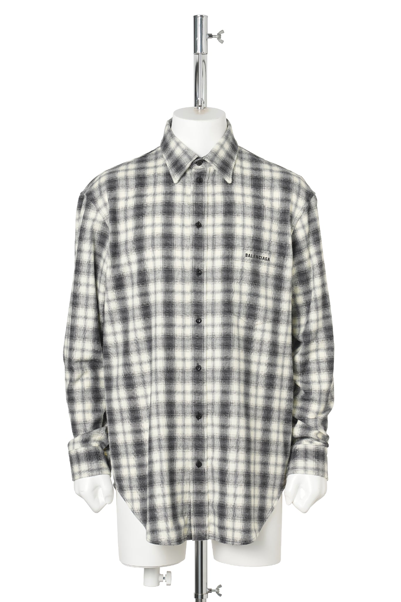 REGULAR FIT SHIRT / 9040:WHITE/BLACK