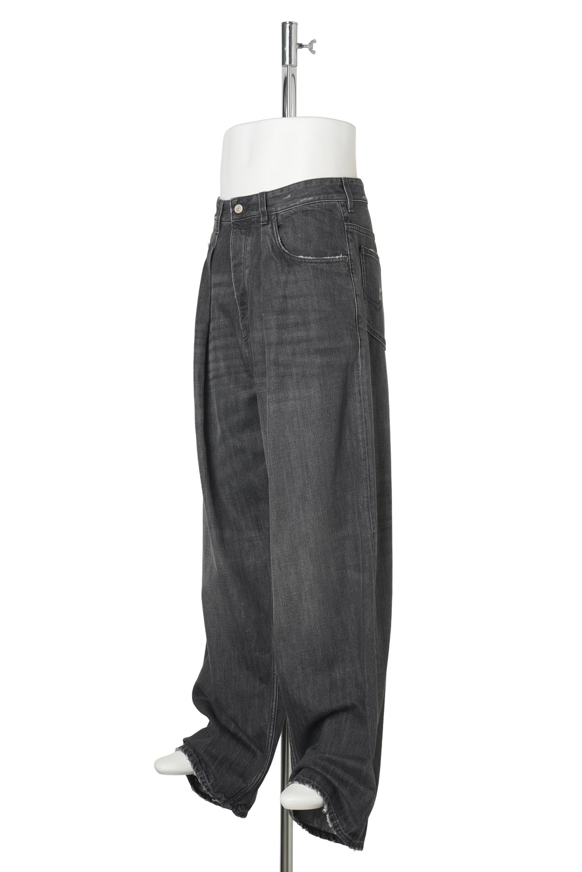 PLEATED BAGGY JEANS / 1227:DARK ICED GREY