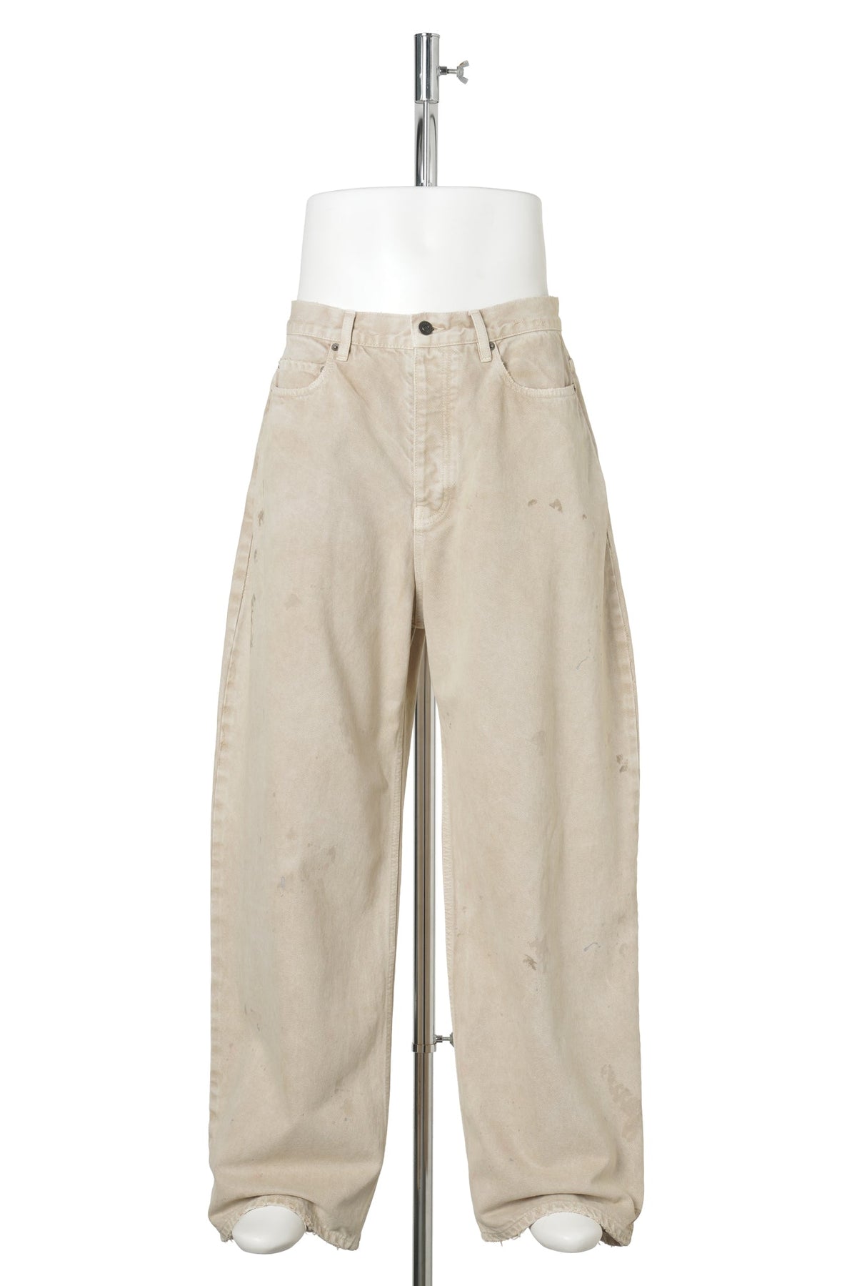 RELAXED CURVED JEANS / 9501:BEIGE