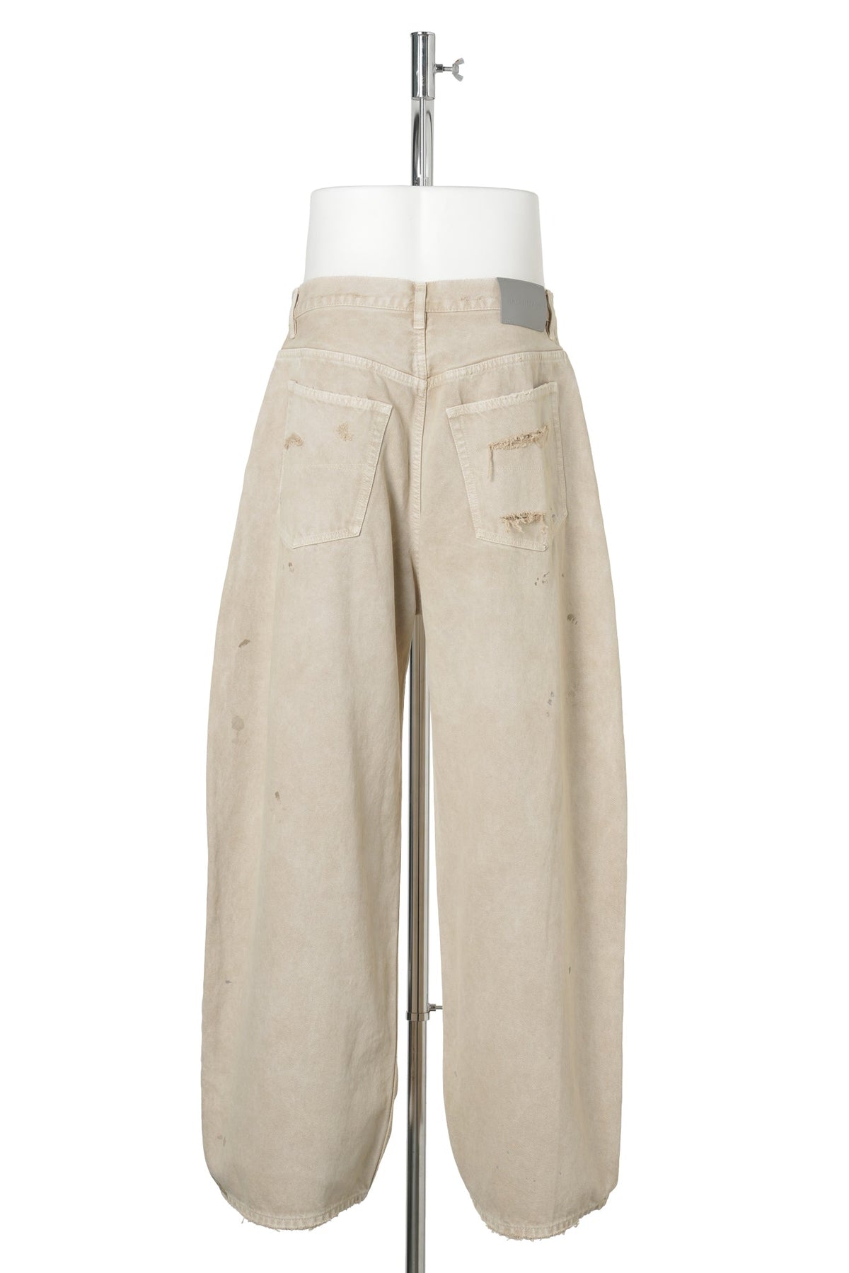 RELAXED CURVED JEANS / 9501:BEIGE