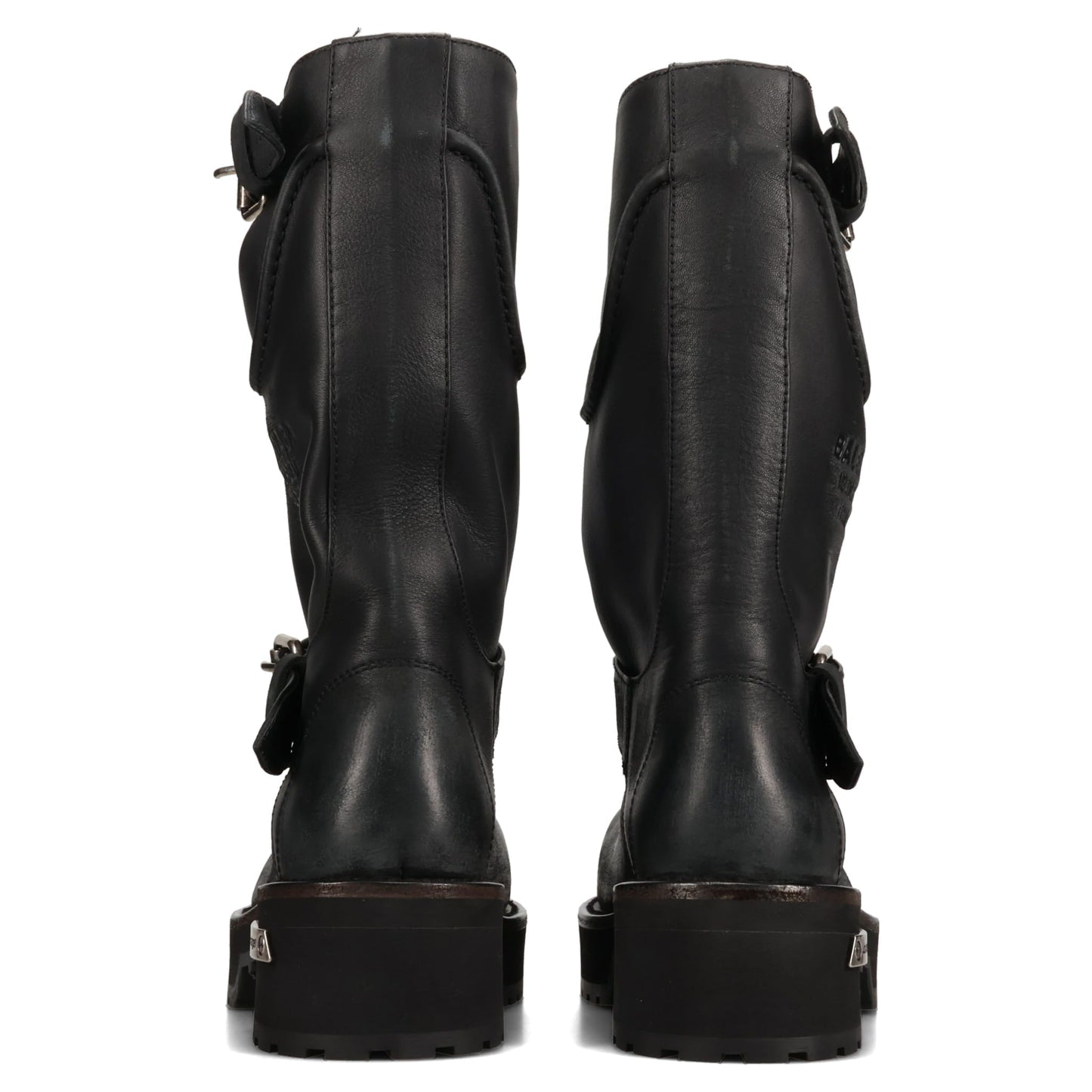 W VENOM BOOTIE LEATHER/BUCKLES / 1080:BLACK/SILVER