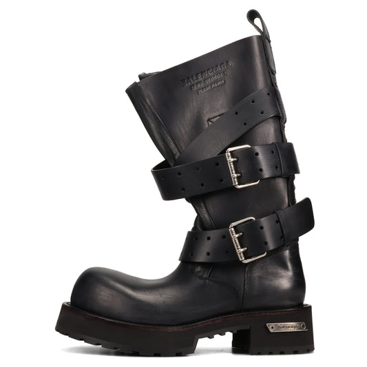 VENOM BOOT LEATH/BELT BUCKLES / 1000:BLACK/SILVER