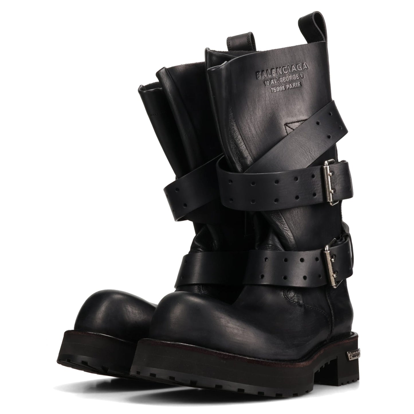 VENOM BOOT LEATH/BELT BUCKLES / 1000:BLACK/SILVER