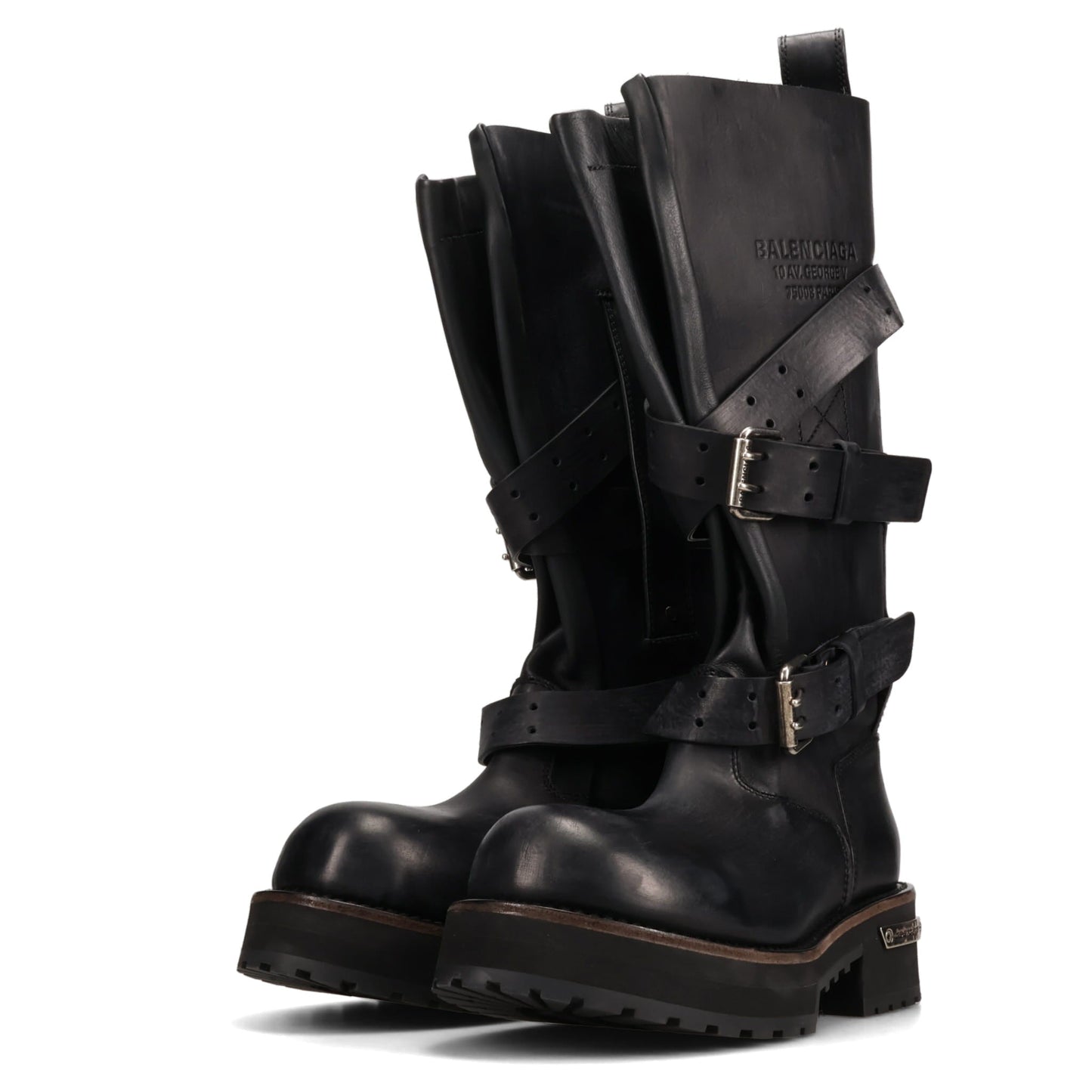 W VENOM BOOT LEATH/BELT BUCKLES / 1000:BLACK/SILVER