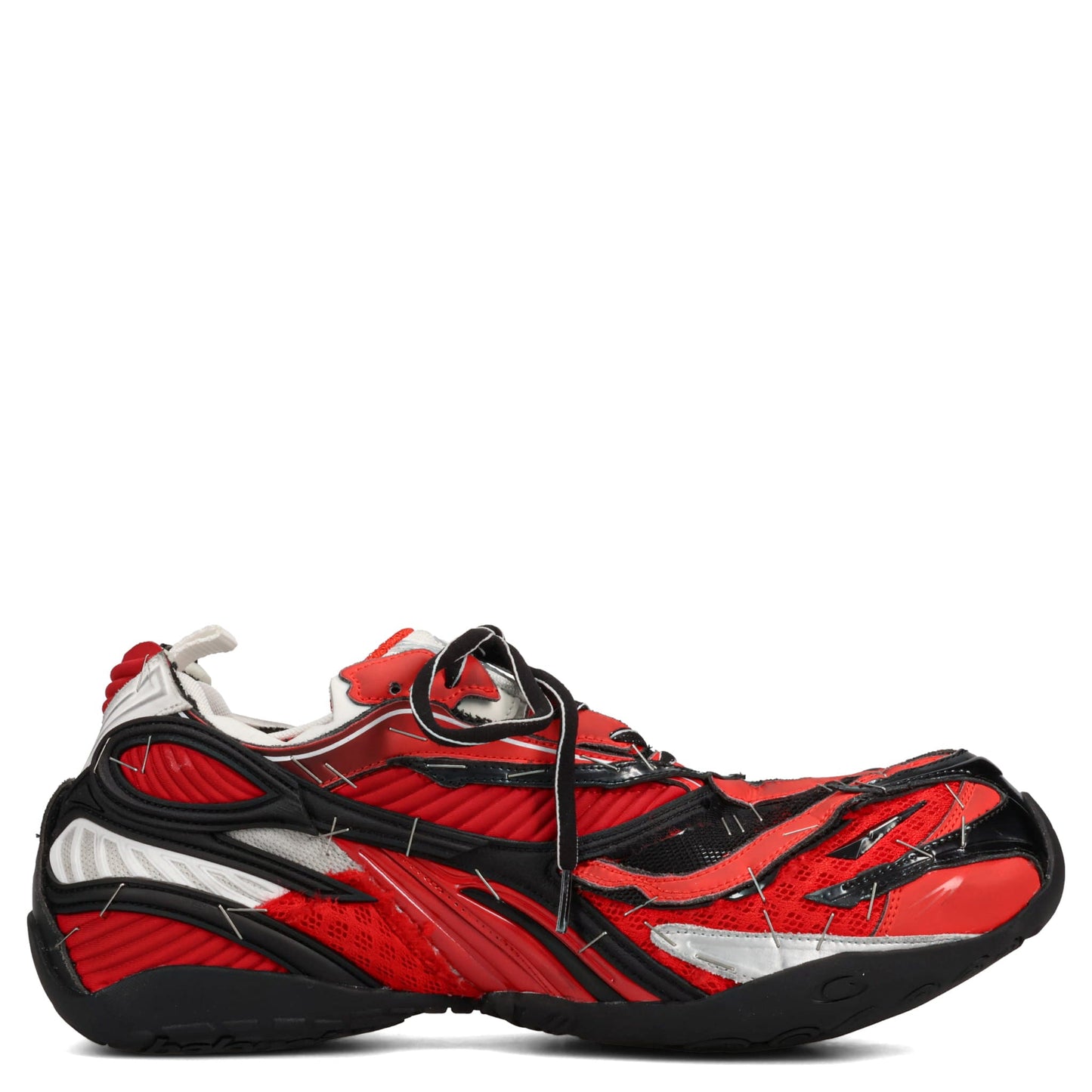 SOLELESS SNEAKER / 6119:RED/BLK/SILV/WHIT